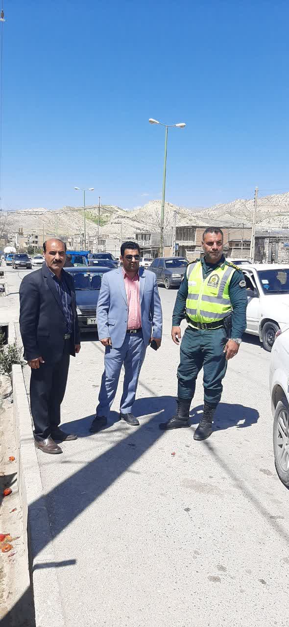 مدیریت ترافیک شهر جعفرآباد در روز طبیعت