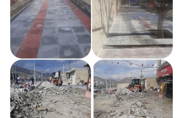 آغاز اجراي عملیات موزاييك فرش معابر